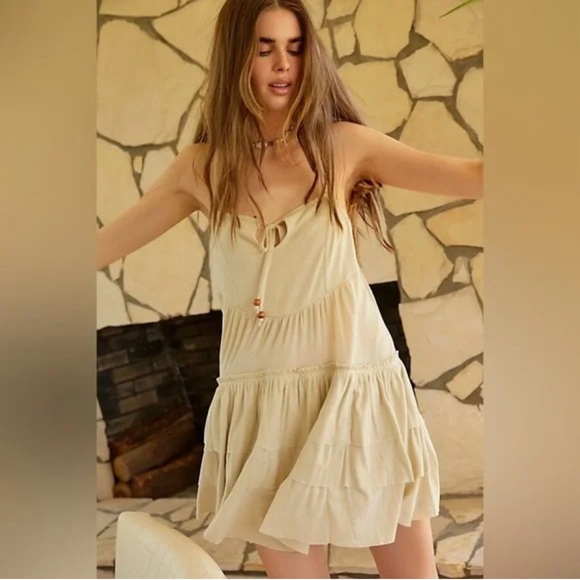 Free People Dresses & Skirts - Free People Beach Noelle sleeveless mini dress size small NWOT